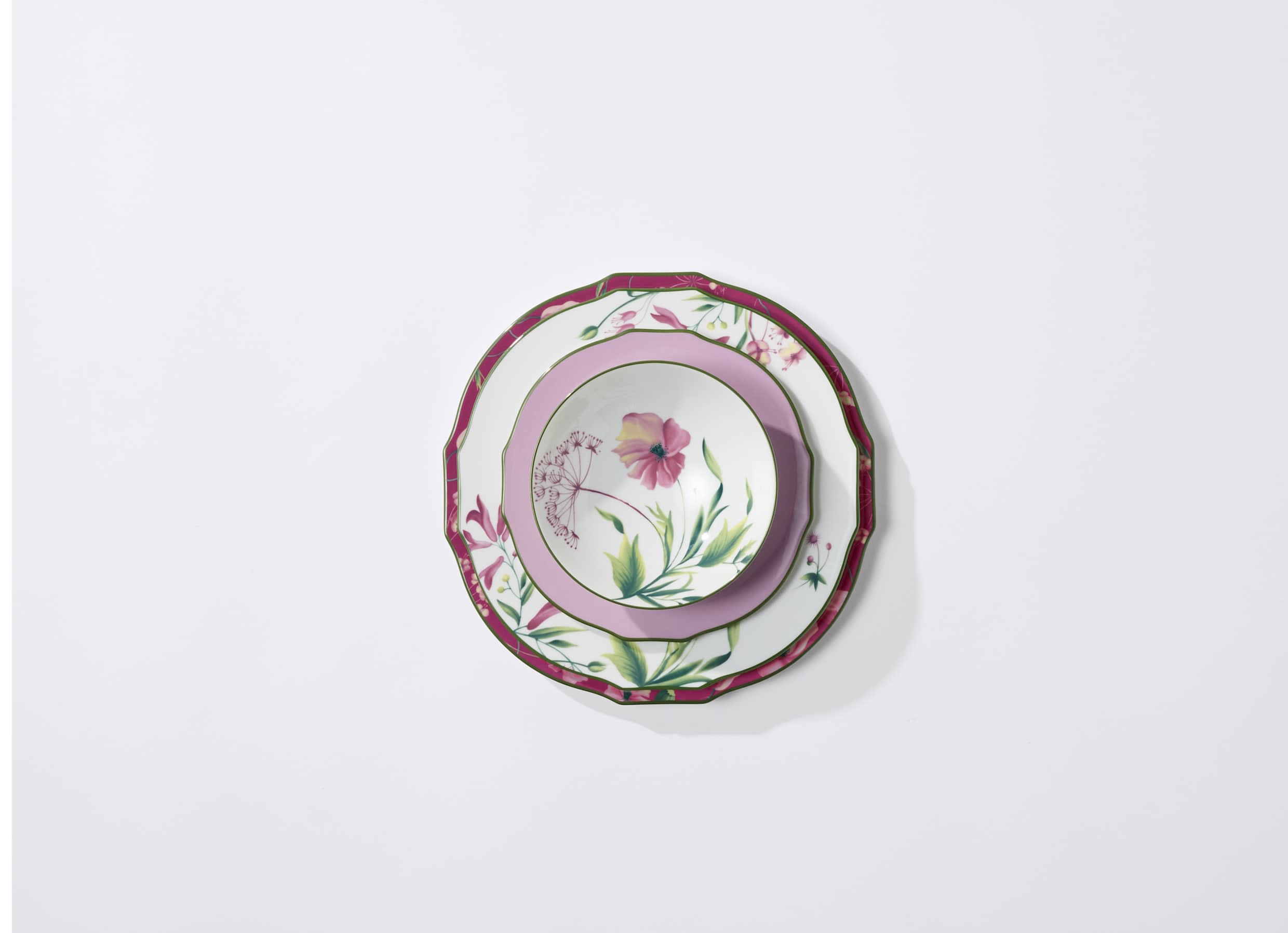Soup plate Malva pink | Florenza | GINORI 1735